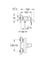 Grohe Eurosmart Cosmopolitan prysznic 32837000 tech.
