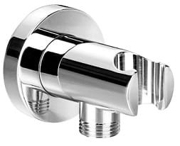 Przyłącze kątowe okrągłe z uchwytem na rączkę prysznicową 