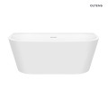 Oltens Hulda wanna wolnostojąca 160x75 cm przyścienna biały połysk 12020000