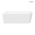 Oltens Hulda wanna wolnostojąca 160x75 cm narożna lewa biały połysk 11003000