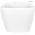 Oltens Millaa wanna wolnostojąca 170x78 cm owalna akrylowa biały połysk 12002000