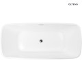 Oltens Millaa wanna wolnostojąca 170x78 cm owalna akrylowa biały połysk 12002000