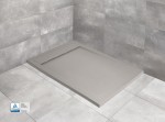 Radaway brodzik Teos F prostokątny , rozmiary od 90 cm , kolor cemento z konglomeratu marmurowego 