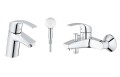 Grohe Eurosmart bateria umywalkowa 33265002 + wannowa 33300002+ Tempesta 110 zestaw prysznicowy 27799003