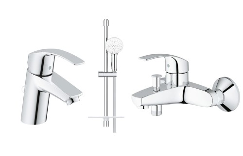 Grohe Eurosmart bateria umywalkowa 33265002 + wannowa 33300002+ Tempesta 110 zestaw prysznicowy 27926003.jpg