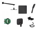 Zestaw Hansgrohe Talis E ibox deszczownica 20 Logo czarny mat