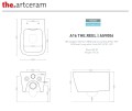 Artceram A16-The.Reel miska wc 53 ASV00601 00 - ASA001 01 71 tech.
