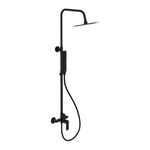 Excellent Rain Glad zestaw prysznicowy z baterią i deszczownicą ARNL.1181BS czarny soft