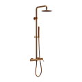 Excellent Rain PI zestaw prysznicowy ścienny z deszczownicą 25 cm miedziany szczotkowany AREX.1281CB
