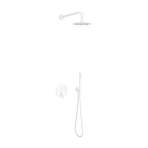 Excellent PI zestaw prysznicowy podtynkowy 2 funkcyjny z deszczownicą Slim 20 cm, kolor biały mat