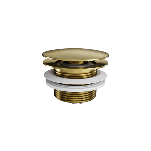 Excellent korek Click-Clack do wanien wolnostojących kolor złoty szczotkowany