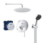 Grohe Essence New Rapido SmartBox bateria prysznicowa + deszczownica 30 + Hansgrohe  Pulsify Select 