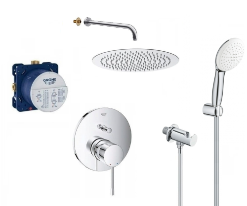 Grohe Essence NEW + Tempesta 110 2 jet deszczownica Slim okrągła
