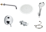 Hansgrohe Talis S do ibox bateria prysznicowa + SET 30 deszczownica CROMA SELECT S VARIO  