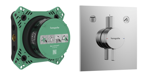 Hansgrohe DuoTurn E kwadrat 75417000  chrom - do 2 odbiorników, do iBox 0150018 universal 2