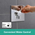 Hansgrohe DuoTurn E kwadrat chrom - jednouchwytowa bateria prysznicowa podtynkowa do 2 odbiorników, do iBox universal 2