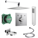 Hansgrohe DuoTurn E bateria do 2 odbiorników + iBox universal 2 + deszczownica Slim 30 + zestaw natryskowy Tor , kolor chrom 