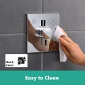 Hansgrohe DuoTurn E kwadrat chrom - jednouchwytowa bateria prysznicowa podtynkowa do 2 odbiorników, do iBox universal 2