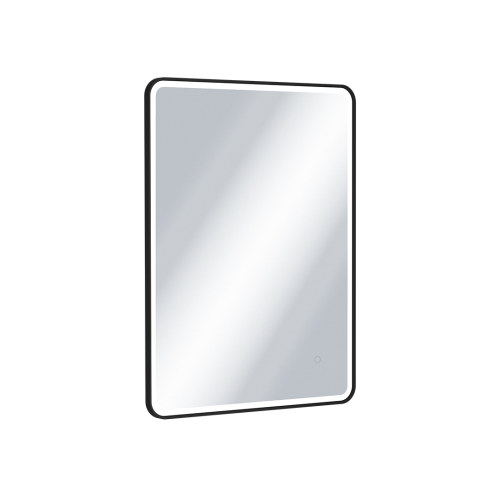 Excellent lustro Corido oświetlenie LED prostokątne 80x60 w ramie czarny mat DOEX.CO080.060BL