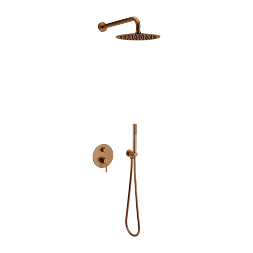 Excellent bateria Pi - zestaw prysznicowo-wannowy podtynkowy 3 funkcje , kolor miedziany szczotkowany AREX.SET.1247CB