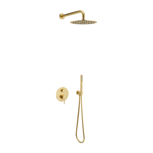 Excellent bateria Pi - zestaw prysznicowo-wannowy podtynkowy 3 funkcje , kolor złoty szczotkowany AREX.SET.1247GB