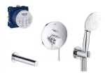 Grohe Essence New Rapido SmartBox bateria wannowa podtynkowa + Tempesta 110  + Pi wylewka wannowa