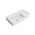 Excellent Ness umywalka wisząca - nablatowa 60x31 cm prostokątna z otworem na baterię , biały połysk