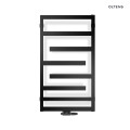 Oltens Flamma grzejnik łazienkowy 88x50 czarny mat 55014300