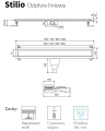 Excellent Stilio odpływ liniowy  INEX.1515.  tech.