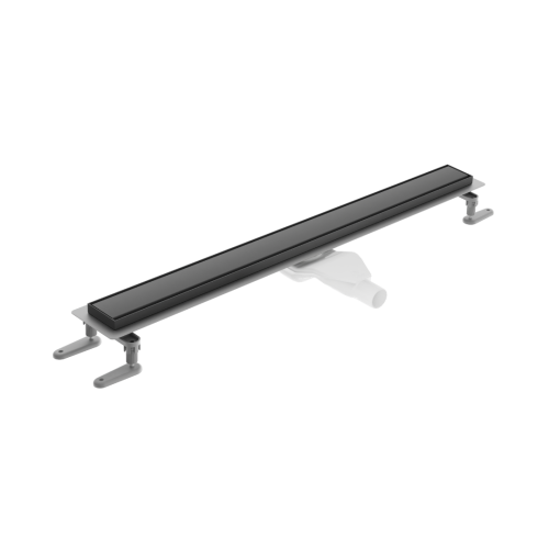 Excellent Stilio odpływ liniowy z kołnierzem ruszt dekoracyjny  , czarny mat INEX.1515. P.BL