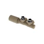 Excellent Caldo zawór grzejnikowy zintegrowany termostatyczny 50mm cappuccino lewy ! 