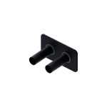 Excellent rozeta maskująca do zaworu grzejnikowego Caldo , kolor czarny mat