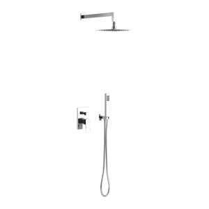 Excellent Keria zestaw prysznicowy podtynkowy deszczownica 20x20 cm , kolor chrom