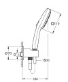 Grohe Tempesta Cube 110 Zestaw prysznicowy 26910003 chrom tech.