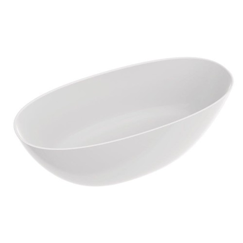 Marmorin Wika wanna wolnostojąca 160x70 cm mineralicast konglomerat  biały połysk pw648011600