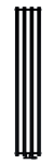 Aquaform Asami grzejnik dekoracyjny pionowy , rozmiar 1500x332 mm , kolor czarny 
