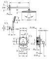 Grohe Essence podtynkowy zestaw prysznicowy z deszczownicą Rainshower Mono 310 , 25287000 opis techniczny