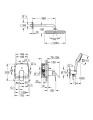 GROHE Cubeo podtynkowy zestaw prysznicowy z deszczownicą Tempesta 250 chrom opis techniczny 1053362430
