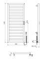 Excellent Brego Smart grzejnik łazienkowy elektryczny 115x50 cm GREX.BRS115.WH opis techniczny