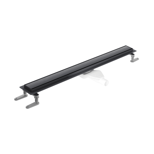 Excellent Stilio odpływ liniowy z kołnierzem ruszt dekoracyjny, grafit szczotkowany INEX.1515.