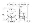 Grohe Essence NEW Ropido SmartBox bateria wanna prysznic 2 funkcje 24058001 opis techniczny