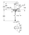 GROHE Cubeo bateria umywalkowa rozmiar M 1017550000 chrom opis techniczny