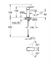 GROHE Cubeo bateria umywalkowa rozmiar S 1016990000 chrom opis techniczny