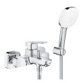 GROHE Cubeo jednouchwytowa bateria wannowa 1018140000 + zestaw prysznicowy Tempesta 110 Cube