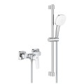 GROHE Cubeo jednouchwytowa bateria prysznicowa 1018240000 + zestaw prysznicowy Tempesta 110 Cube chrom