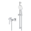 GROHE Cubeo jednouchwytowa bateria prysznicowa 1018240000 + zestaw prysznicowy Tempesta 110 Cube chrom