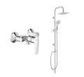 GROHE BauEdge jednouchwytowa bateria prysznicowa 23635001 chrom , Ondo kolumna prysznicowa