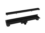 Purus Wall odpływ liniowy przyścienny 2w1 rozmiar 80 cm , kolor czarny 