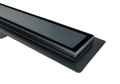 Purus odpływ liniowy 2 w 1 czarny