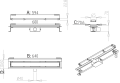 Purus odpływ liniowy 2 w 1 chrom opis techniczny